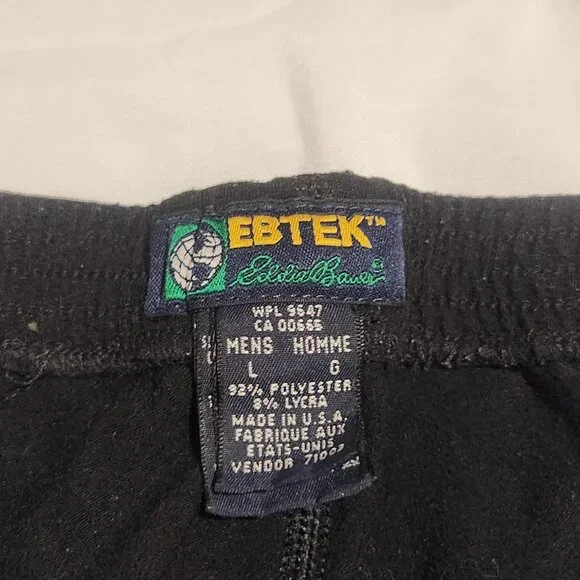 Mens Large Ebtek - Eddie Bauer Long John Underlayer - Picture 4 of 4
